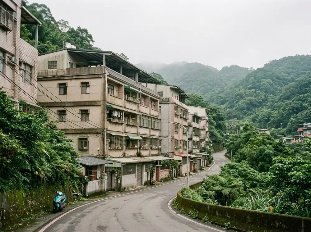 基隆市街景示意